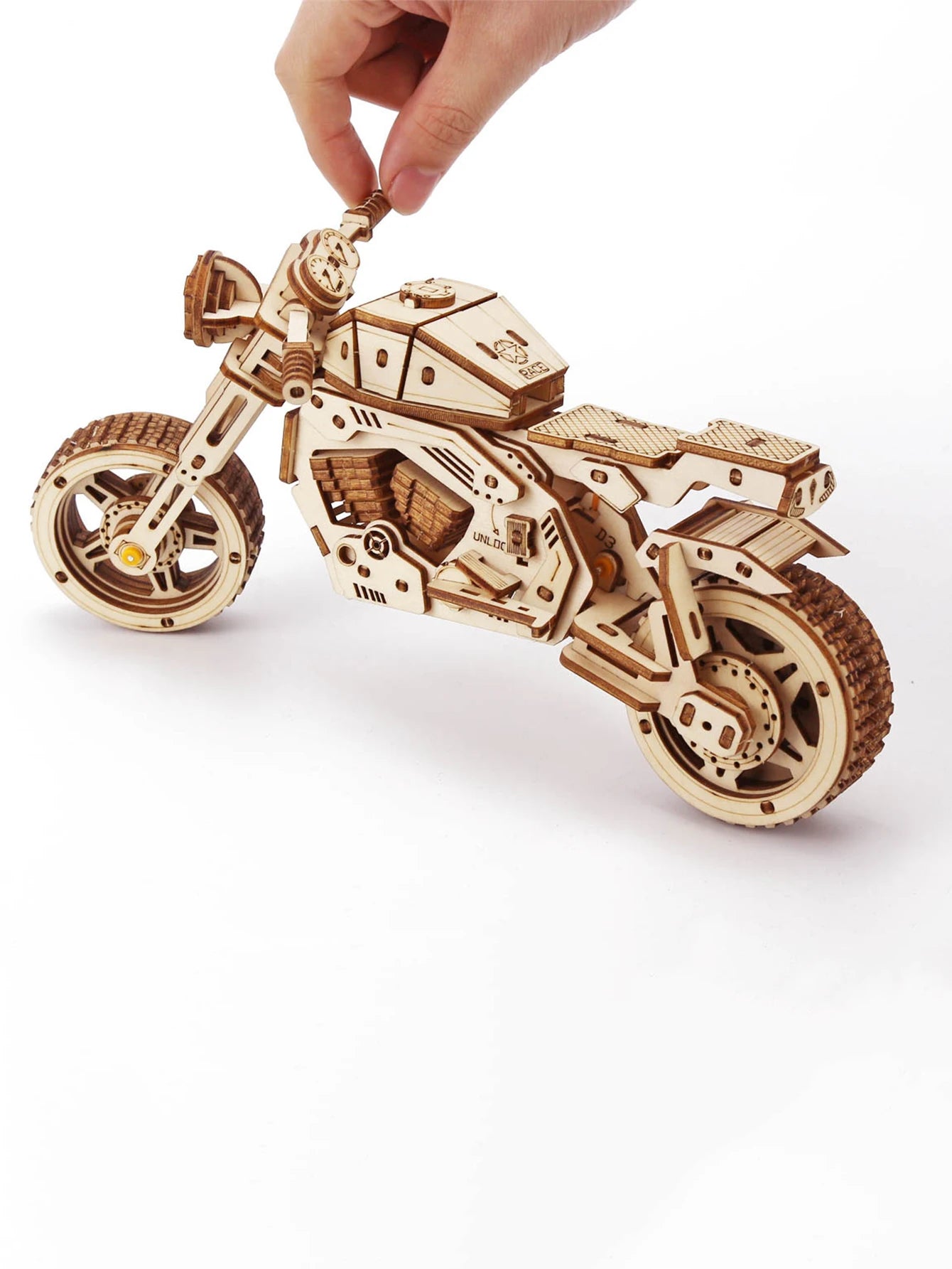 Wooden Motorcycle Puzzle